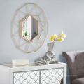 Mayco Home Decoration Antique Octagon Metal Framed Art Decor Wall Mirror espejos decorativos